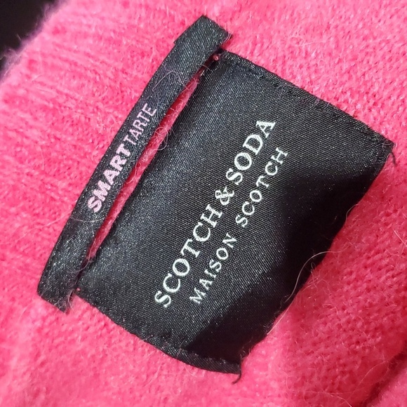 Maison scotch wool alpaca blend smart tarte bold pink and green 2 pack sweaters - Picture 5 of 9